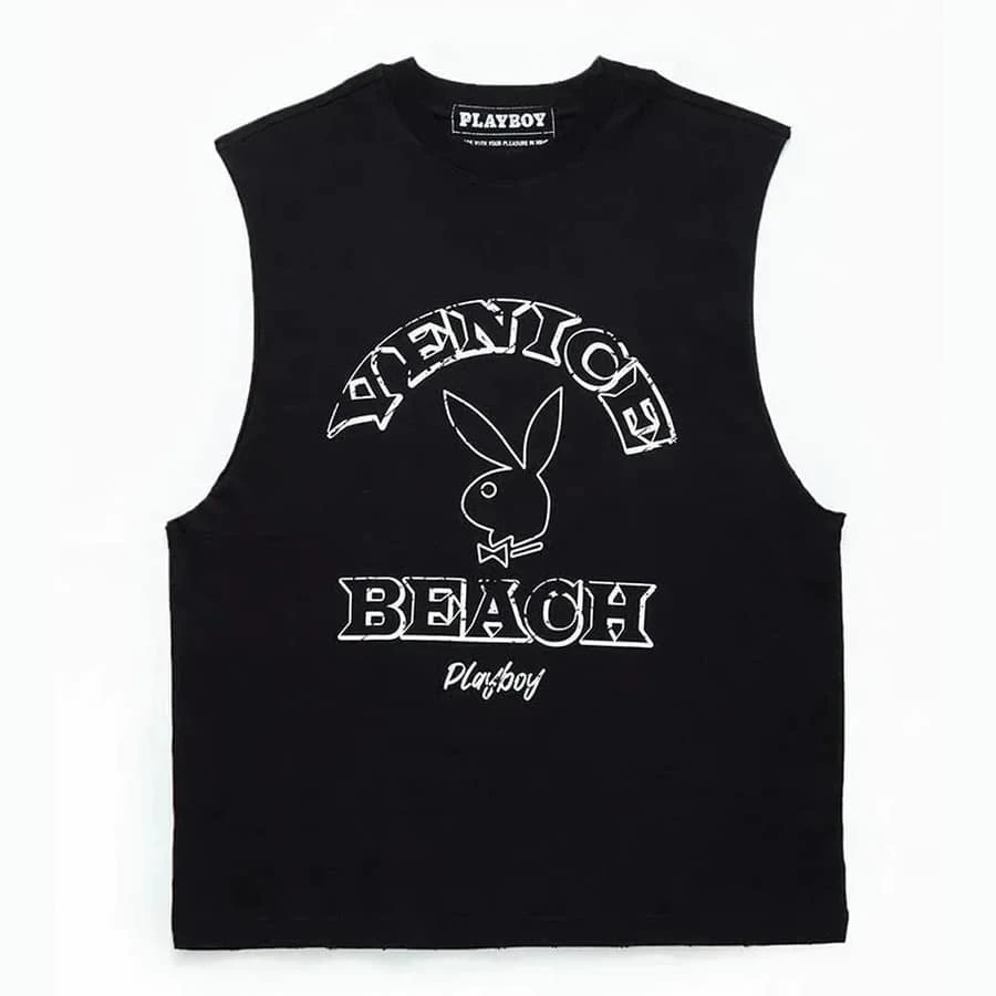 PB VENICE BEACH MUSCLE TEE Black 3 PB VENICE BEACH MUSCLE TEE Black